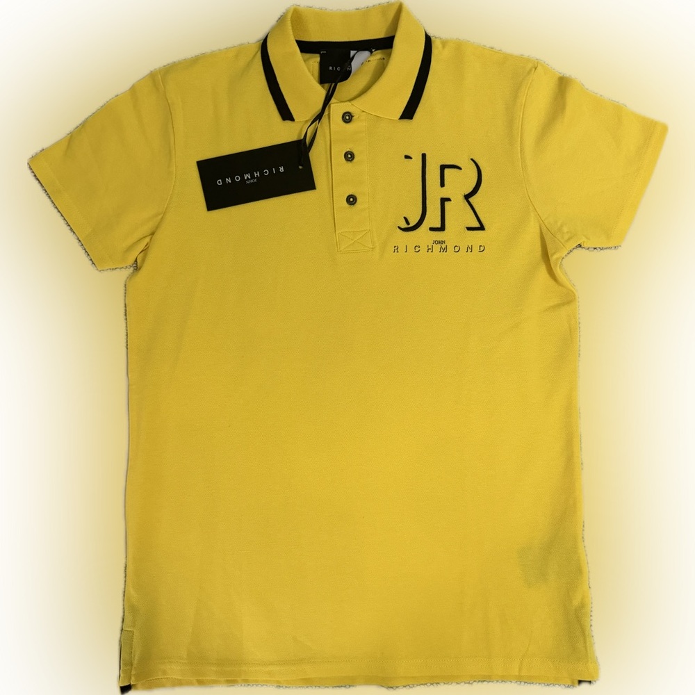 Kids boys John Richmond Logo Polo Yellow